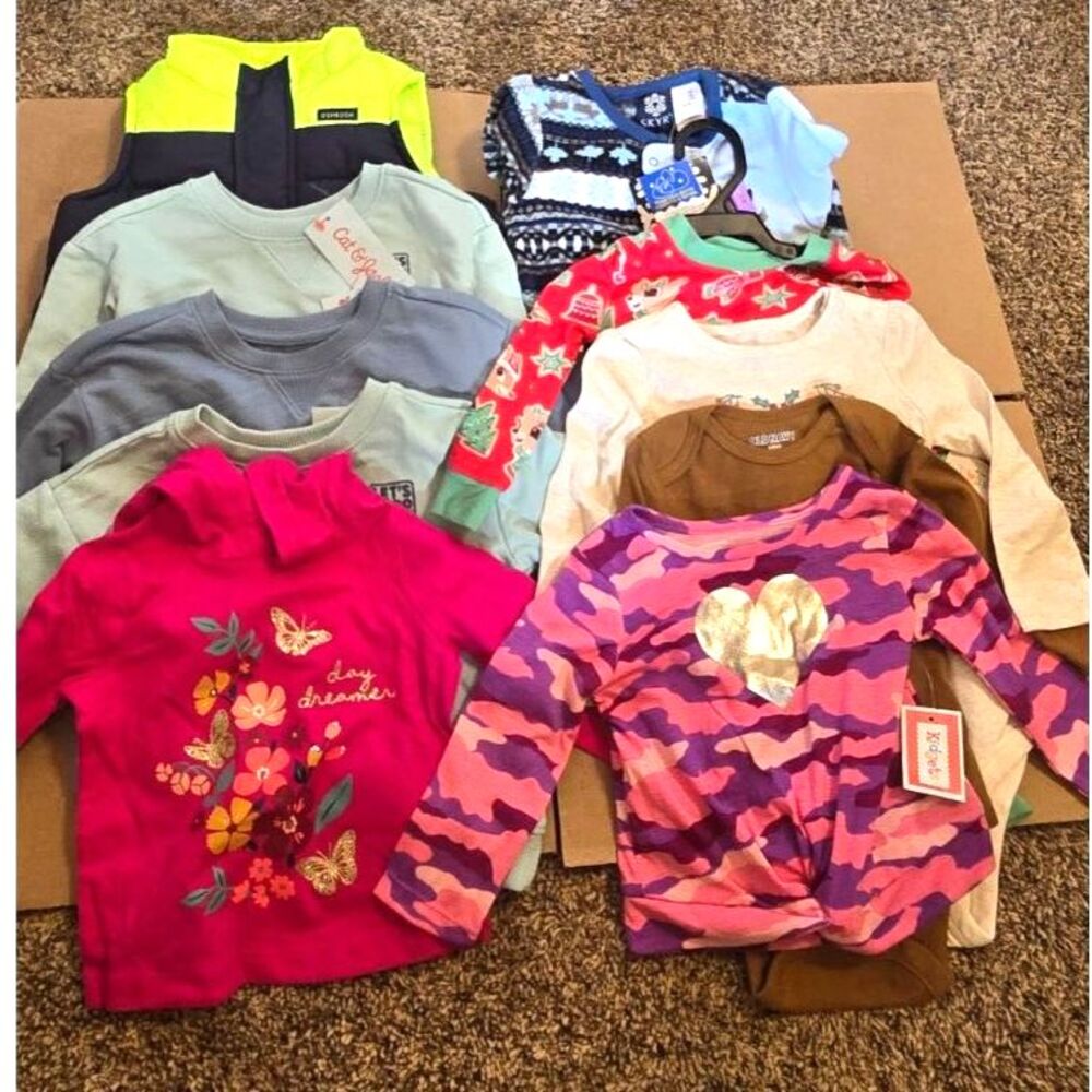 10 Piece Mixed Winter Baby Clothes 12-18 Months NWT